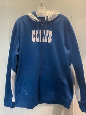 Men’s NFL Blue 'COLTS' Hooded Full Zip Jacket